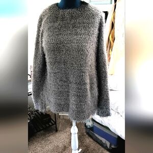LC Lauren Conrad Cozy Gray and White Sweater XL